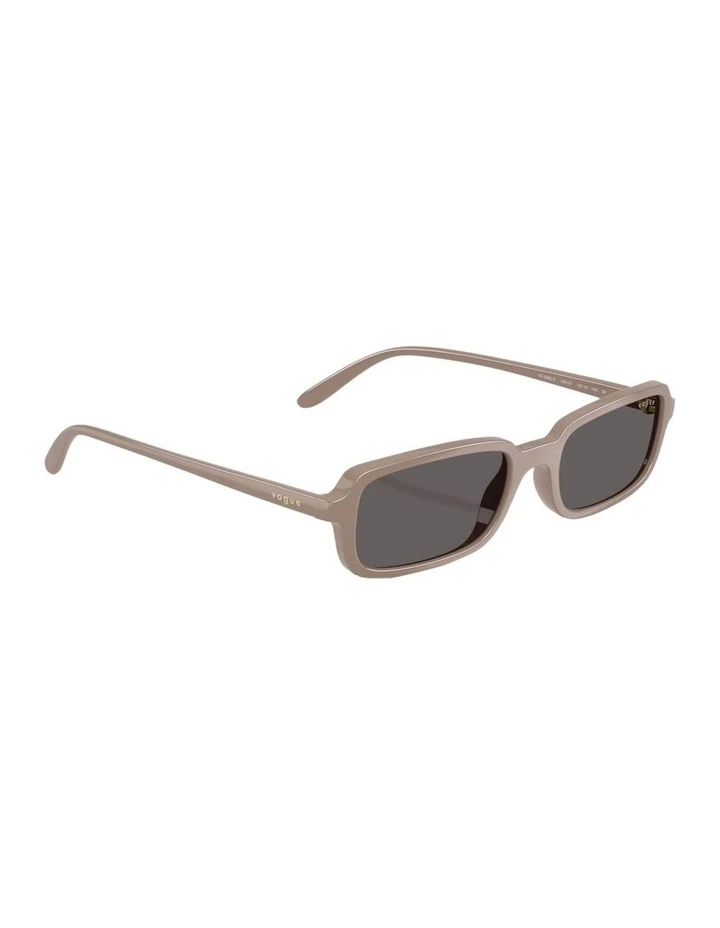 Nylon Sunglasses in Beige image 3