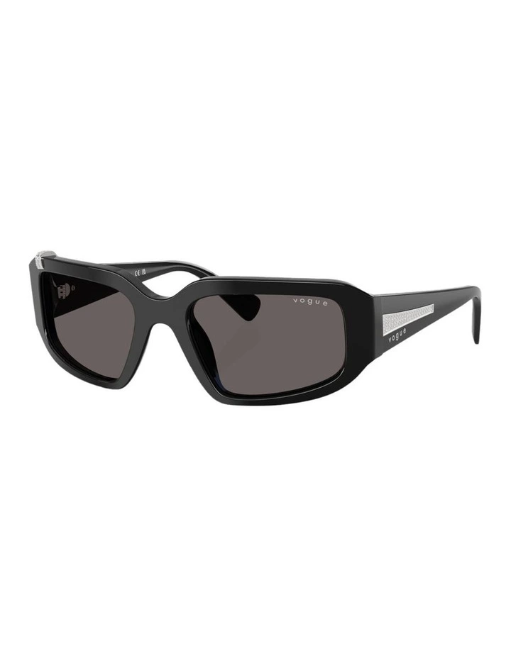 Acetate Sunglasses in Black image 1