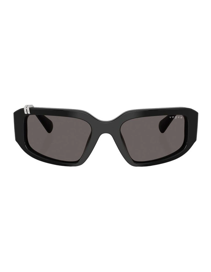 Acetate Sunglasses in Black image 2