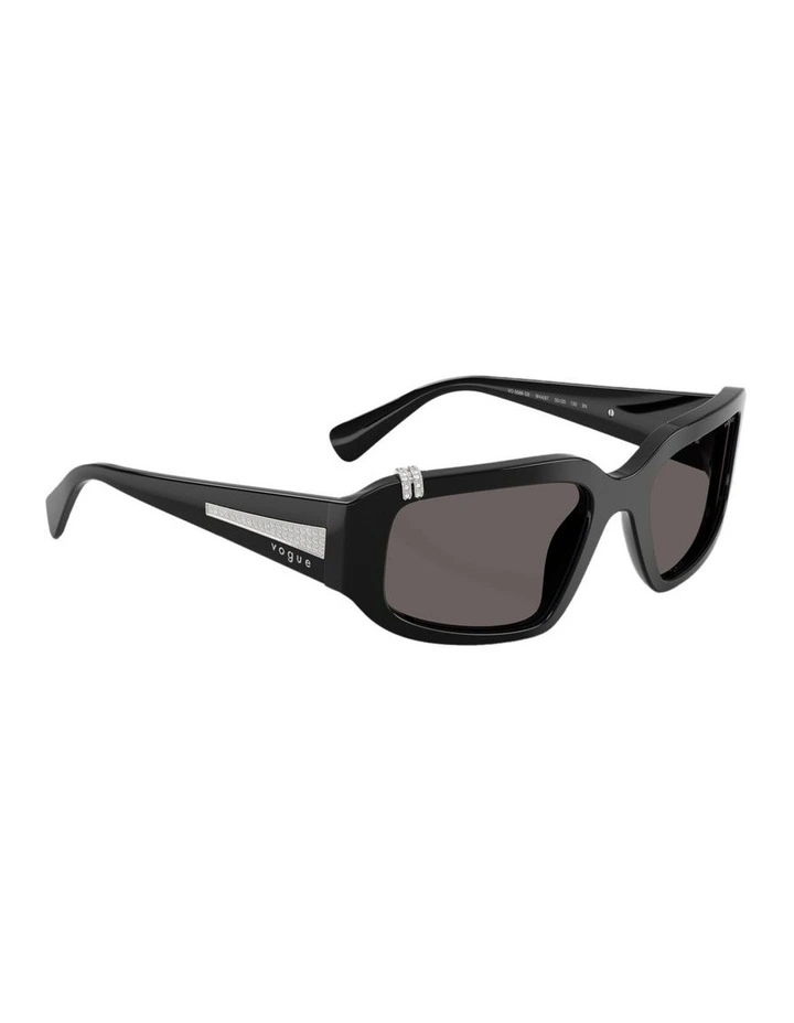 Acetate Sunglasses in Black image 4