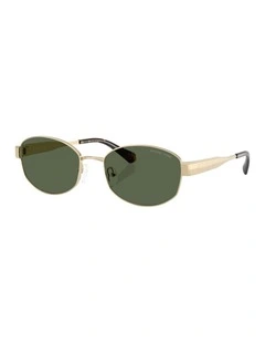 Monte Carlo Metal Polarised Sunglasses in Gold