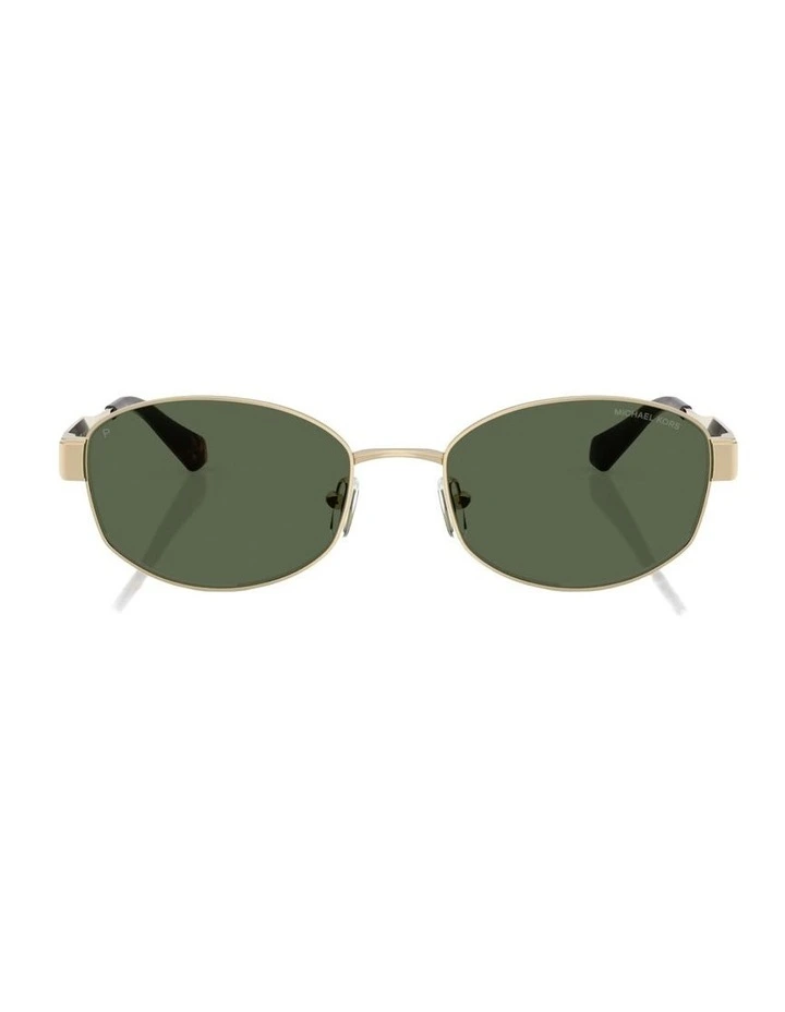Monte Carlo Metal Polarised Sunglasses in Gold image 2