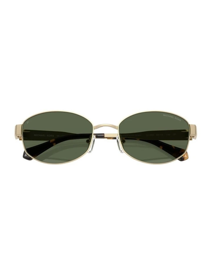 Monte Carlo Metal Polarised Sunglasses in Gold image 4