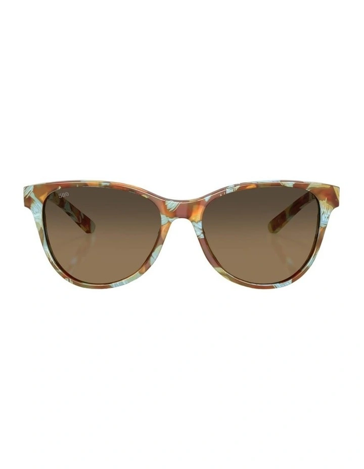 Catherine Acetate Polarised Sunglasses in Blue image 2