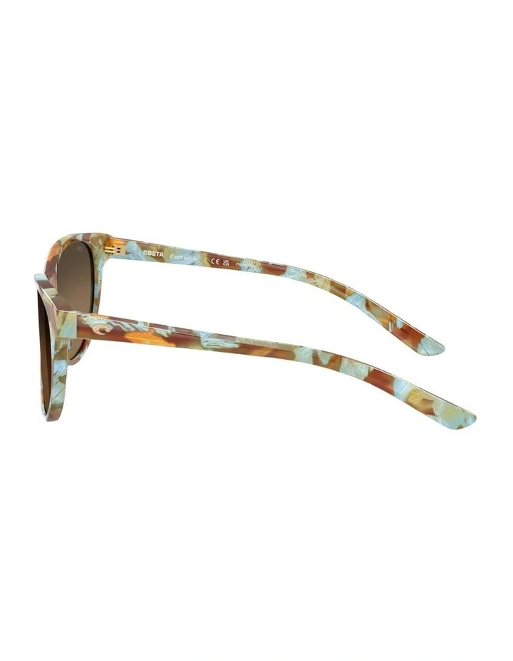 Catherine Acetate Polarised Sunglasses in Blue image 3