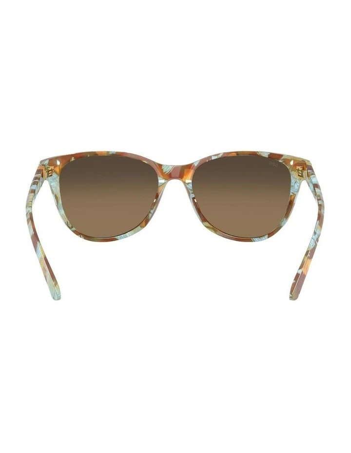 Catherine Acetate Polarised Sunglasses in Blue image 4