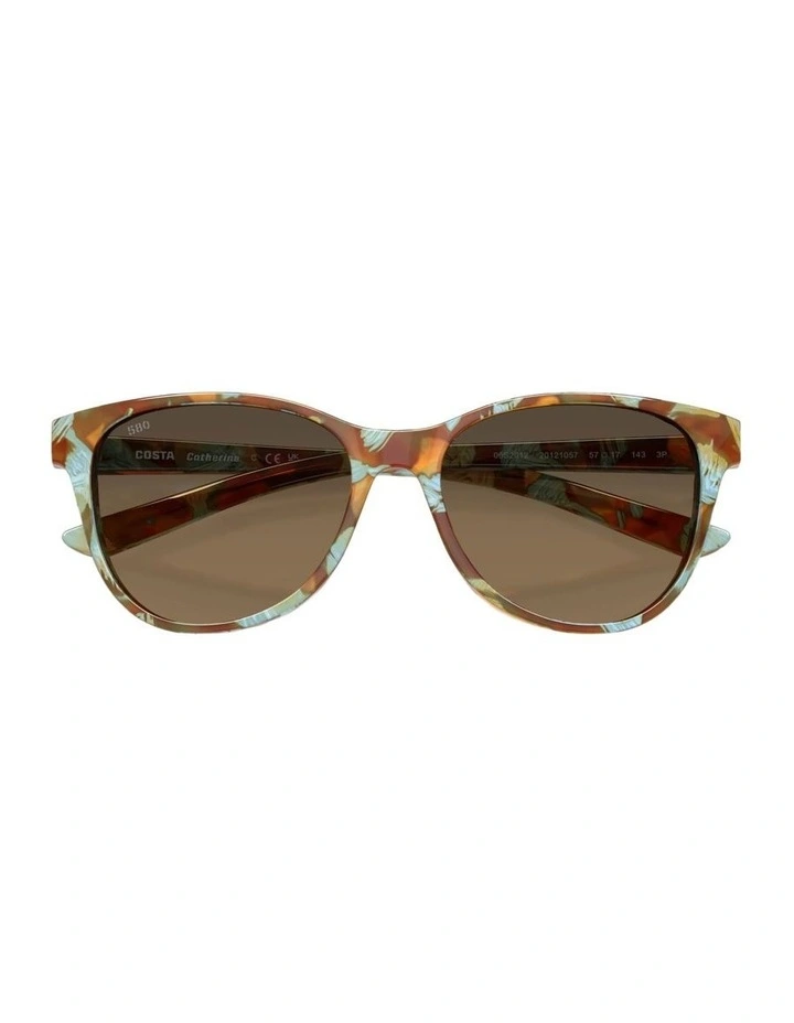 Catherine Acetate Polarised Sunglasses in Blue image 5