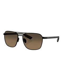 Wader Metal Polarised Sunglasses in Black