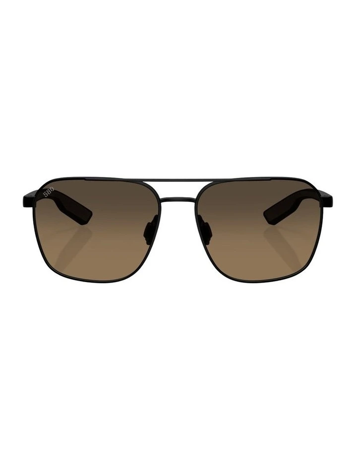 Wader Metal Polarised Sunglasses in Black image 2