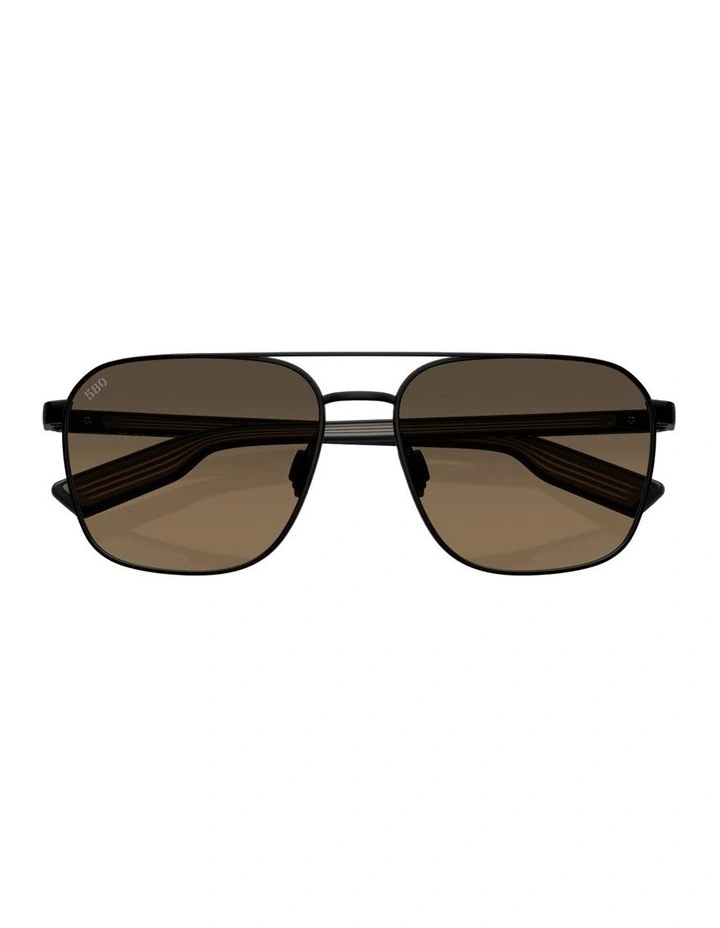 Wader Metal Polarised Sunglasses in Black image 4