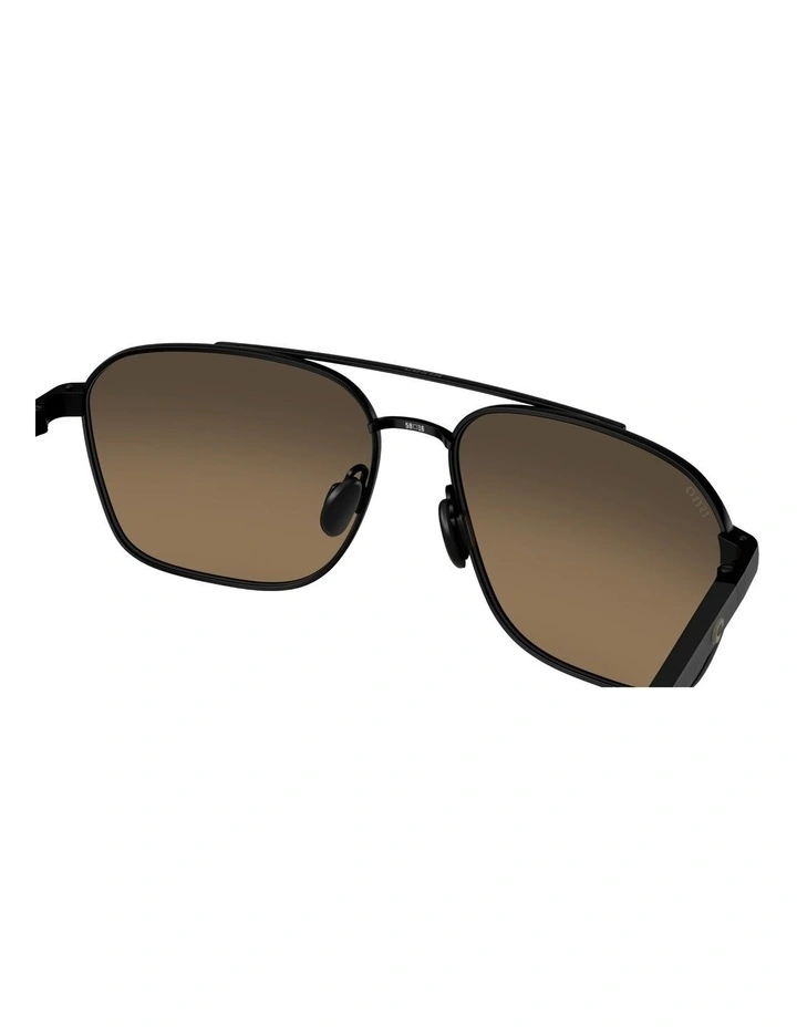Wader Metal Polarised Sunglasses in Black image 6