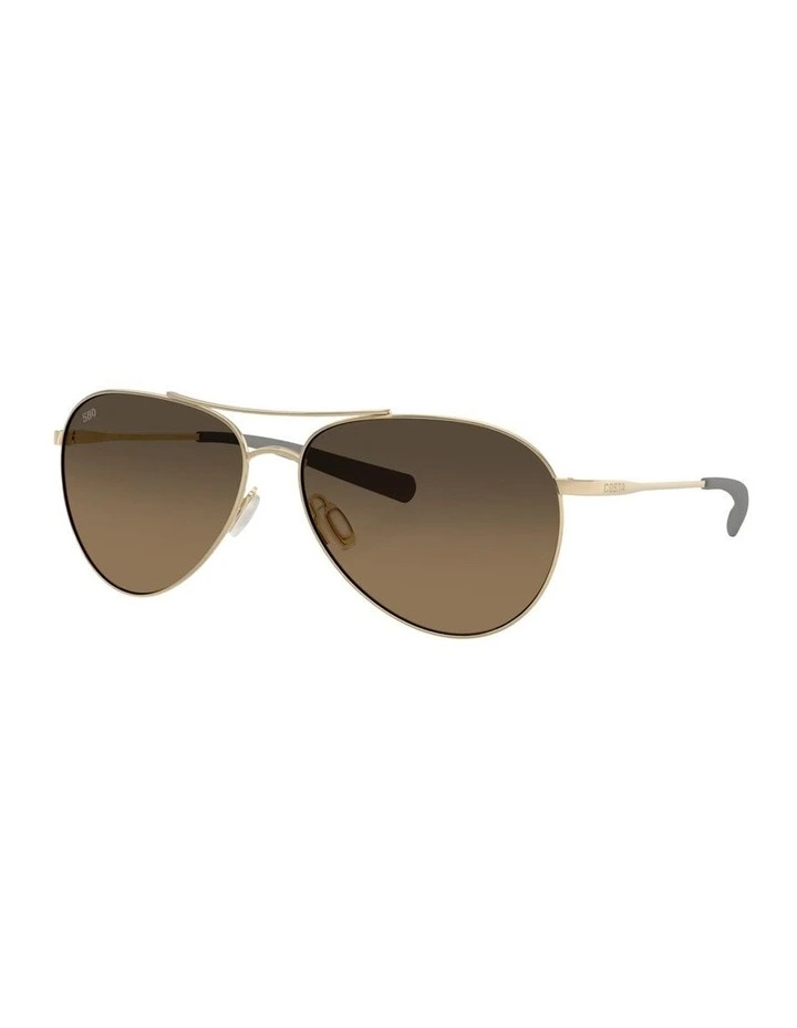 Piper Titanium Polarised Sunglasses in Gold image 1