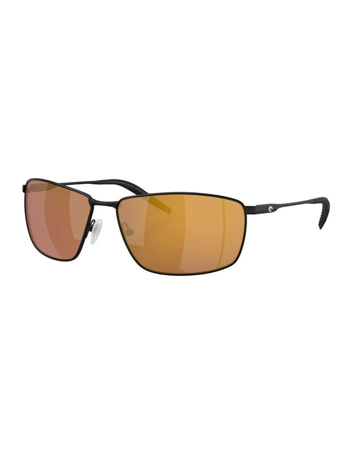 Turret Titanium Polarised Sunglasses in Black image 1