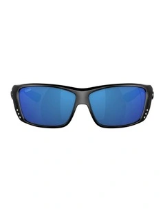 Cat Cay Injected Polarised Sunglasses in Black