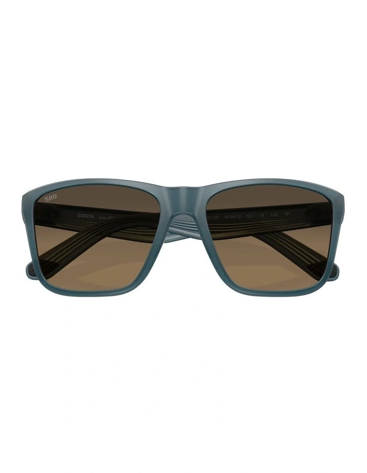 Los Alijos Injected Polarised Sunglasses in Blue image 4