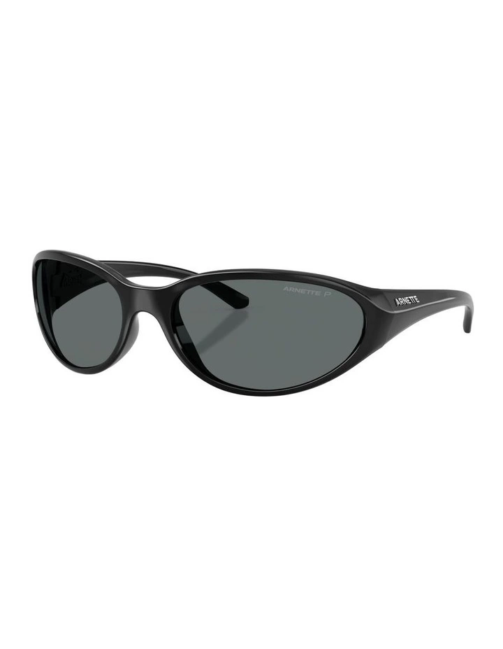 Raven Injected Polarised Sunglasses in Black image 1