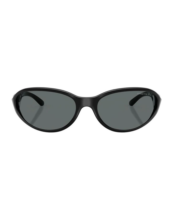 Raven Injected Polarised Sunglasses in Black image 2