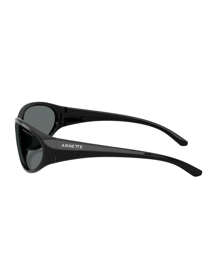 Raven Injected Polarised Sunglasses in Black image 3