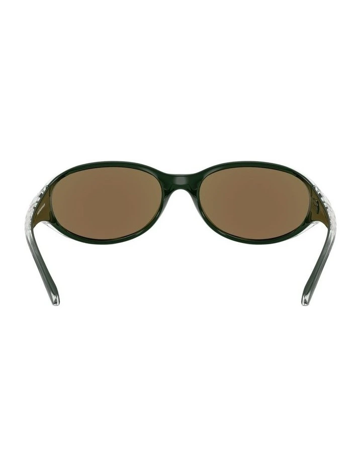 Raven Injected Polarised Sunglasses in Green image 3