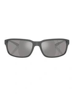 Injected Polarised Sunglasses in Grey