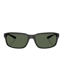Injected Sunglasses in Black