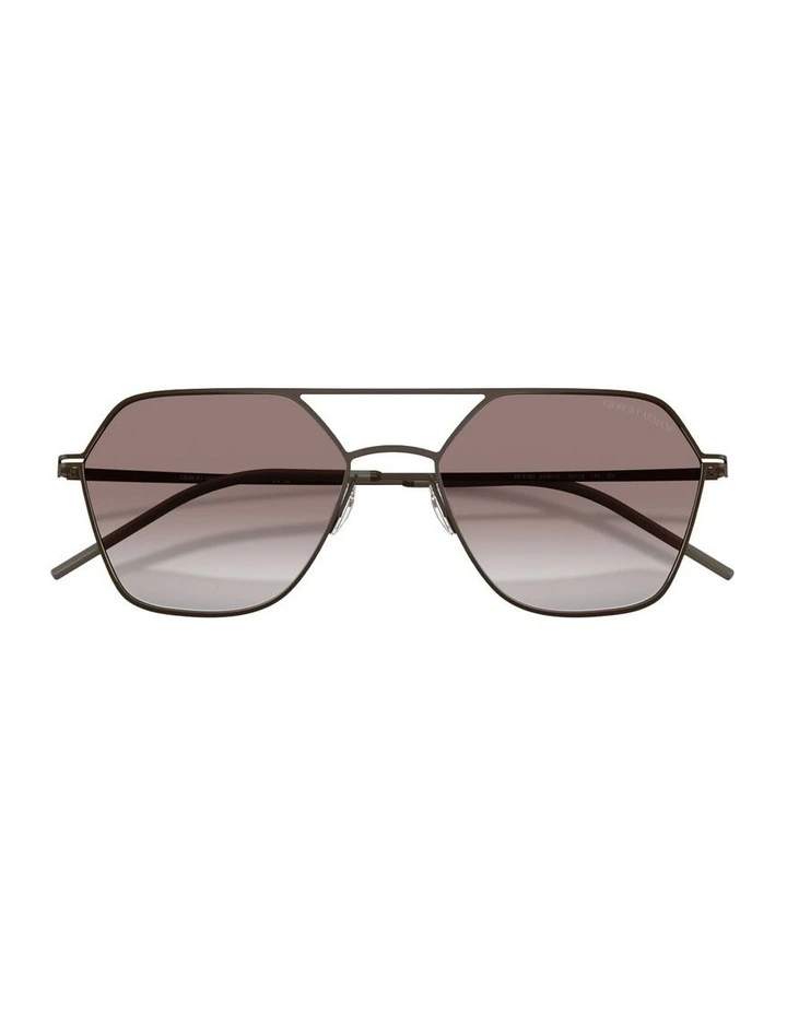 Metal Sunglasses in Brown image 4