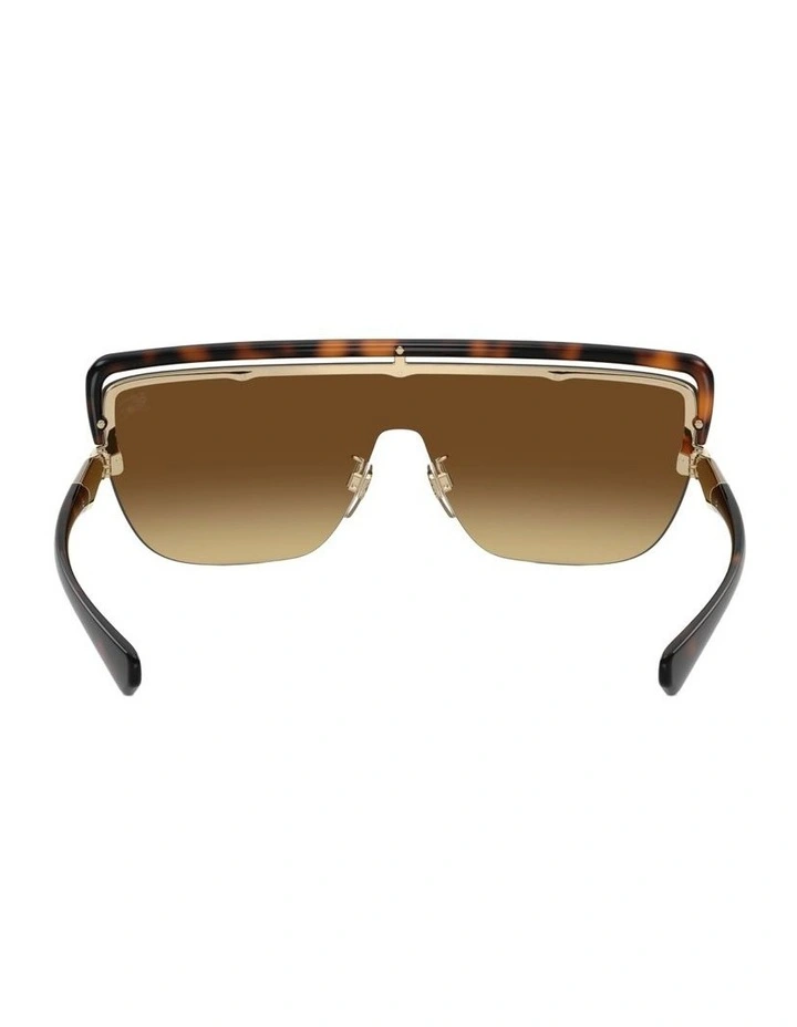 Metal Sunglasses in Brown image 3