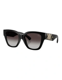 Injected Sunglasses in Black