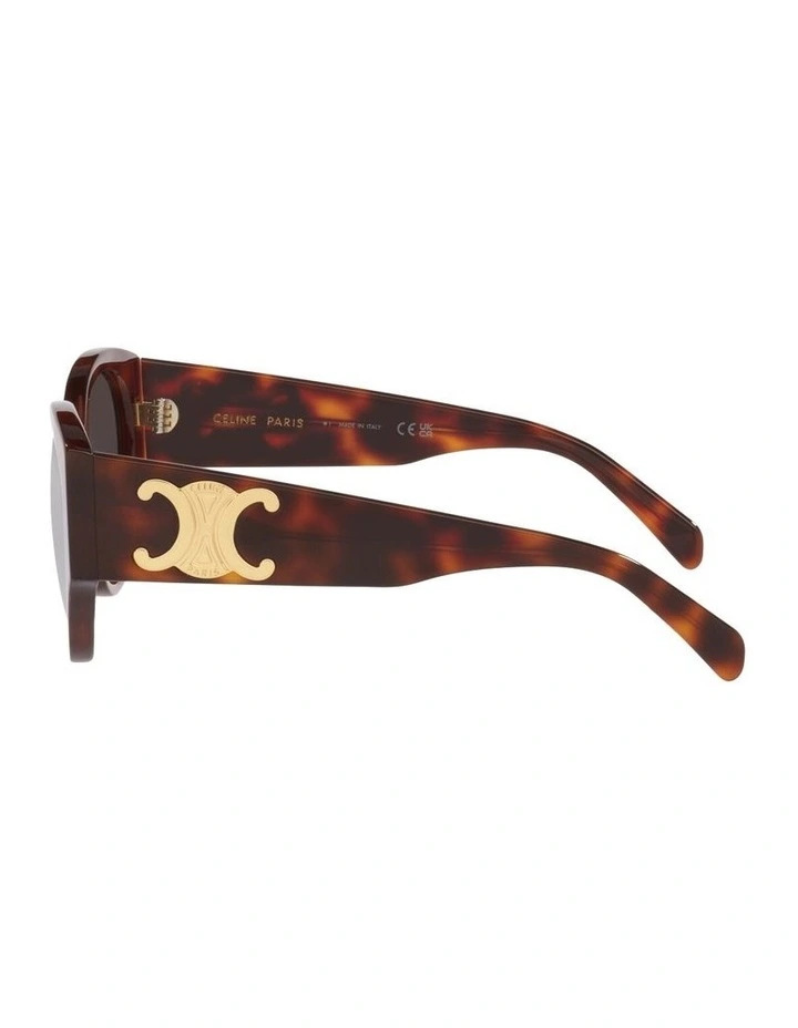 Maxi Triomphe Acetate Sunglasses CL40328F in Tortoise image 3