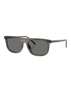 Acetate Polarised Sunglasses in Grey