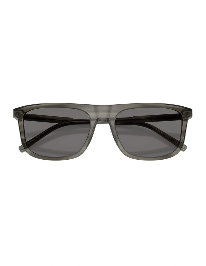 Acetate Polarised Sunglasses in Grey image 4