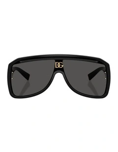 Injected Sunglasses in Black