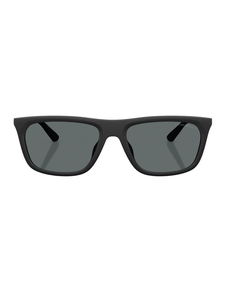 Injected Polarised Sunglasses in Black image 1