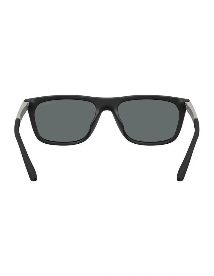 Injected Polarised Sunglasses in Black image 3