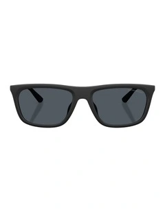 Injected Sunglasses in Black