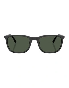 Acetate Polarised Sunglasses in Black