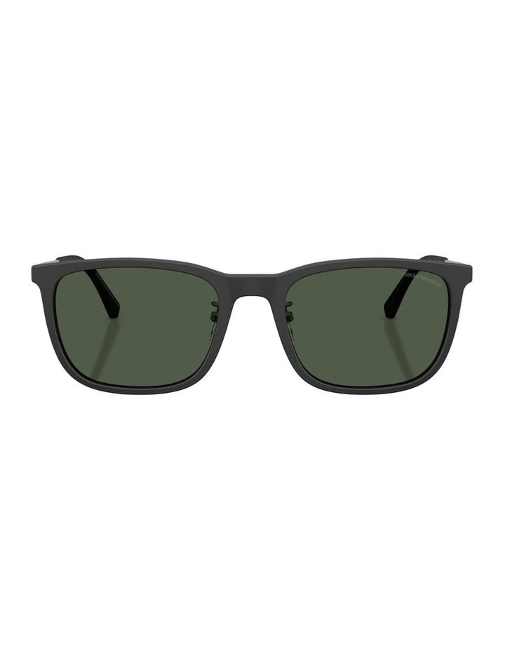 Acetate Polarised Sunglasses in Black image 1