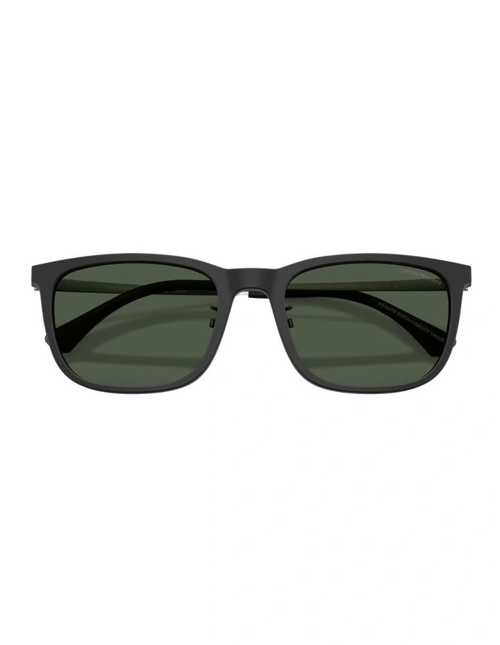Acetate Polarised Sunglasses in Black image 4