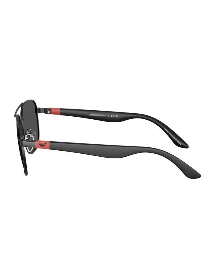 Metal Sunglasses in Black image 3