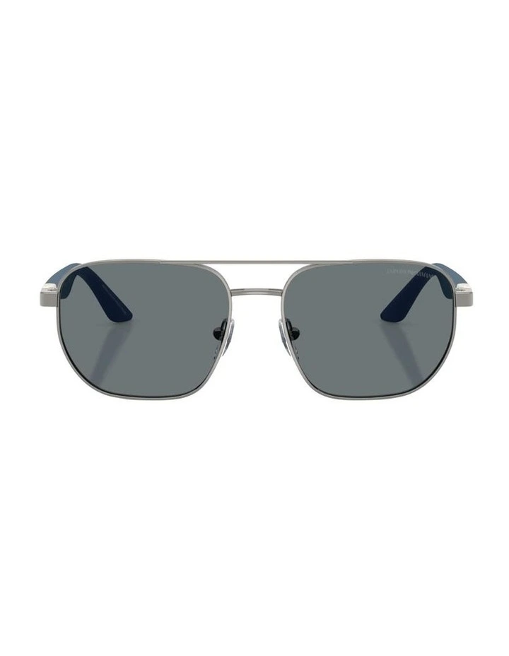 Metal Sunglasses in Grey image 2