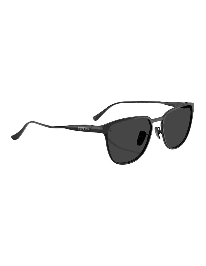 Metal Polarised Sunglasses in Black image 5