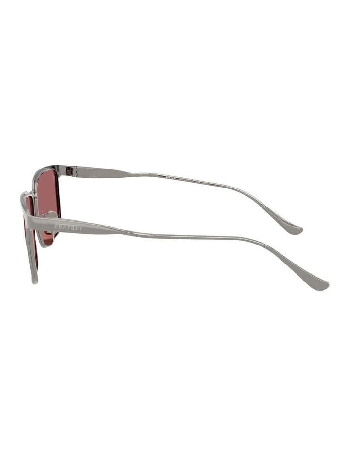 Metal Polarised Sunglasses in Grey image 3
