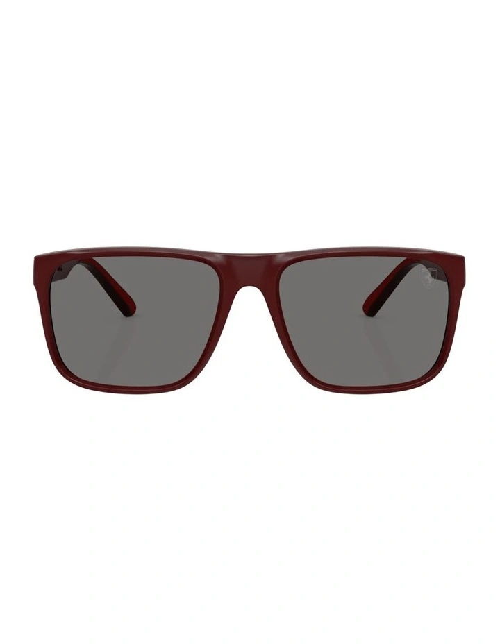 Injected Polarised Sunglasses in Red image 1