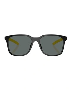 Injected Polarised Sunglasses in Black