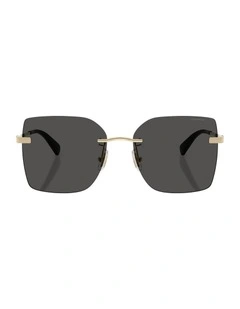 Metal Sunglasses in Gold CDP45