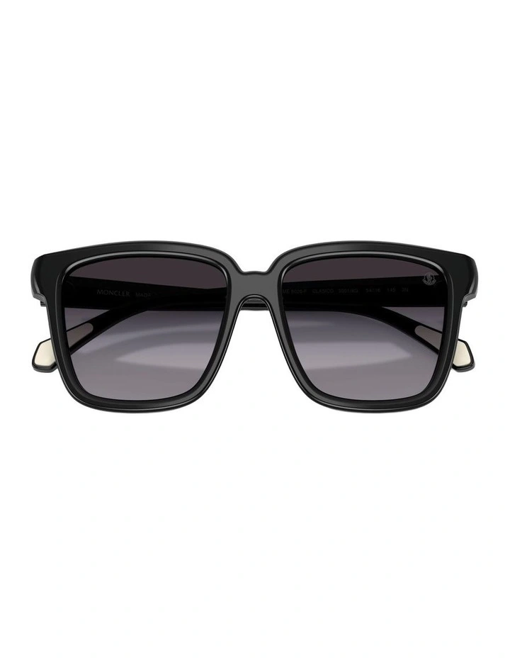 Clasico Acetate Sunglasses in Black image 3