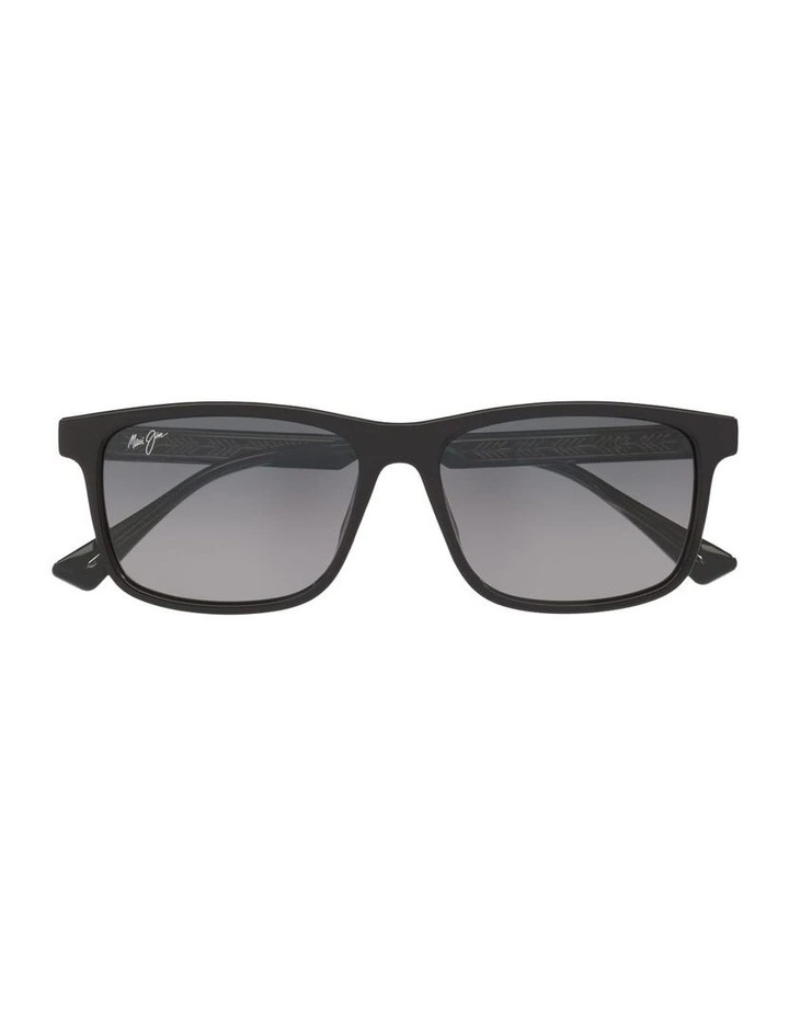 Okina Injected Polarised Sunglasses in Black image 4