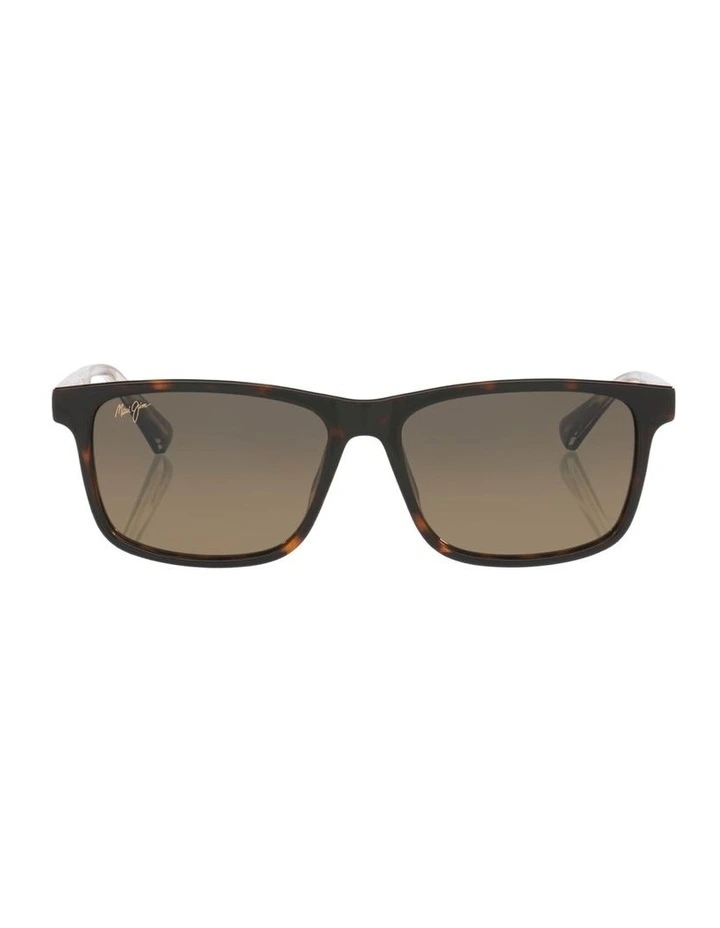 Okina Injected Polarised Sunglasses in Tortoise image 2