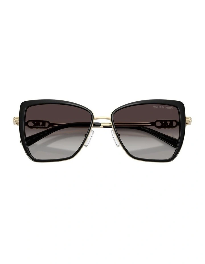 Sea Island Metal Sunglasses in Black image 3