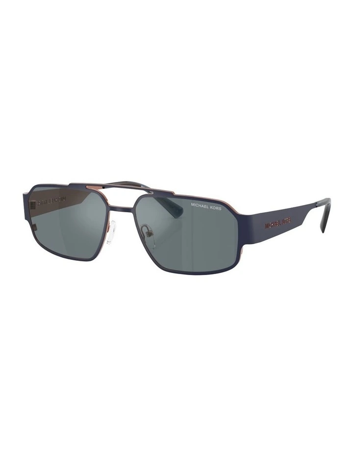 Cape Town Metal Sunglasses in Blue image 1